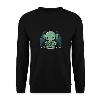 Bébé Cthulhu - Sweat-shirt Unisexe - noir - Devant - Alina (178cm) & Michal (187cm)