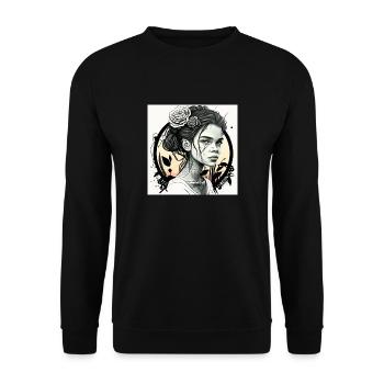 None c71c04af 262d 450b 82ec b13fb0e2a280 - Sweat-shirt Unisexe - noir - Devant - Alina (178cm) & Michal (187cm)