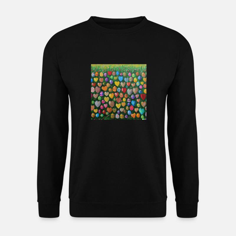 Ostereier - Unisex Pullover - Schwarz