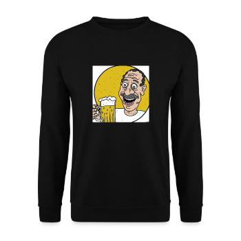Beer - Unisex Sweatshirt - black - Front - Alina (178cm) & Michal (187cm)
