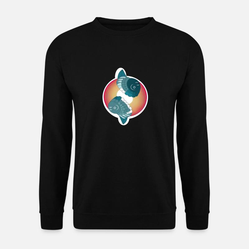 Abstract fish - Unisex Sweatshirt - black