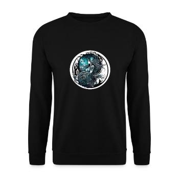 femme prêtresse - Sweat-shirt Unisexe - noir - Devant - Alina (178cm) & Michal (187cm)