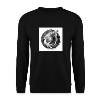 vortex femme signe du verseau - Sweat-shirt Unisexe - noir - Devant - Alina (178cm) & Michal (187cm)