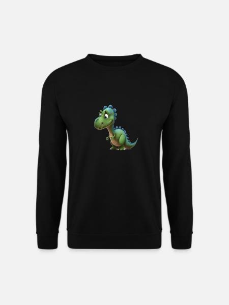 Dinosaurier Motiv - Unisex Pullover - Schwarz