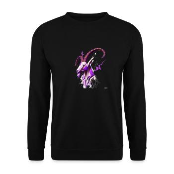 GOAT #1 - Unisex Pullover - Schwarz - Vorne - Alina (178cm) & Michal (187cm)