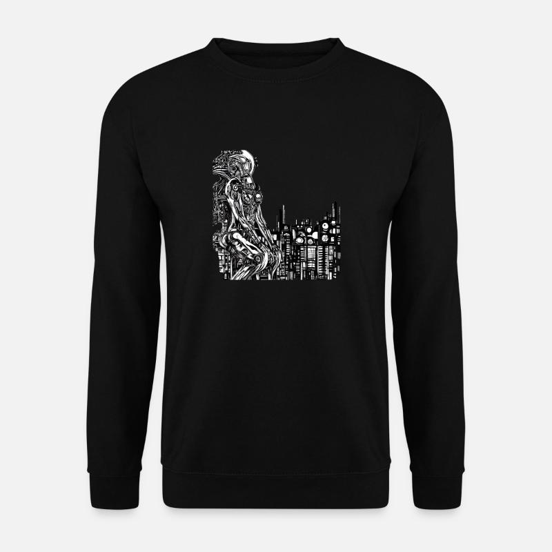 Machine Woman Roboter - Unisex Pullover - Schwarz