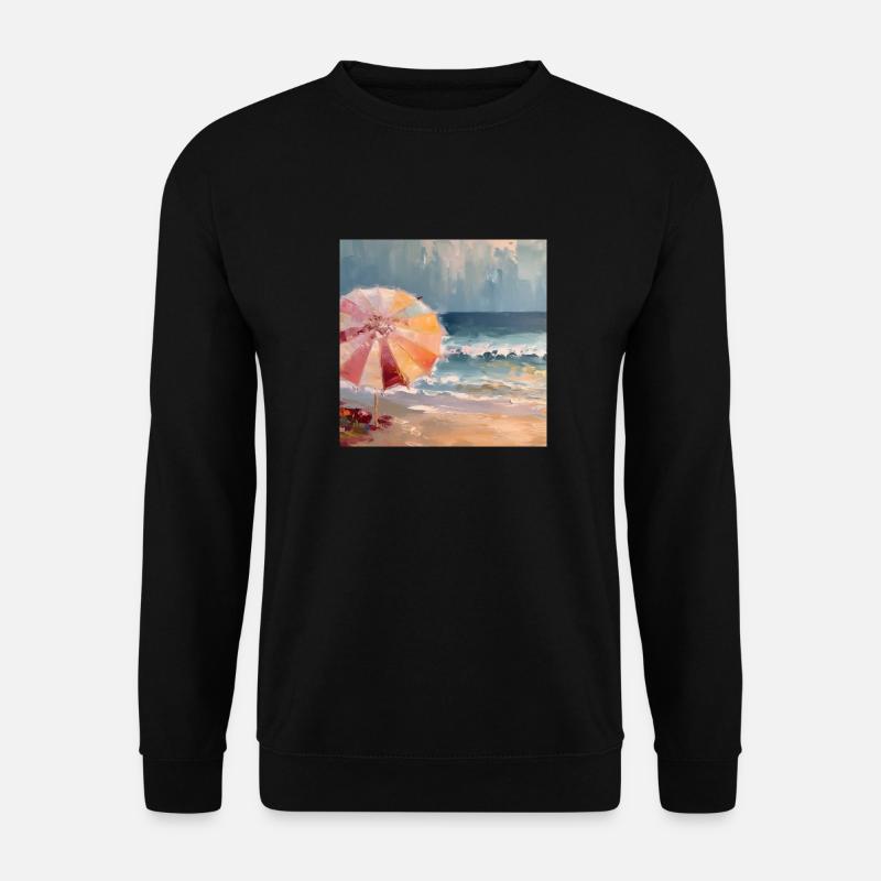 Rückzugsort am Meer - Unisex Pullover - Schwarz