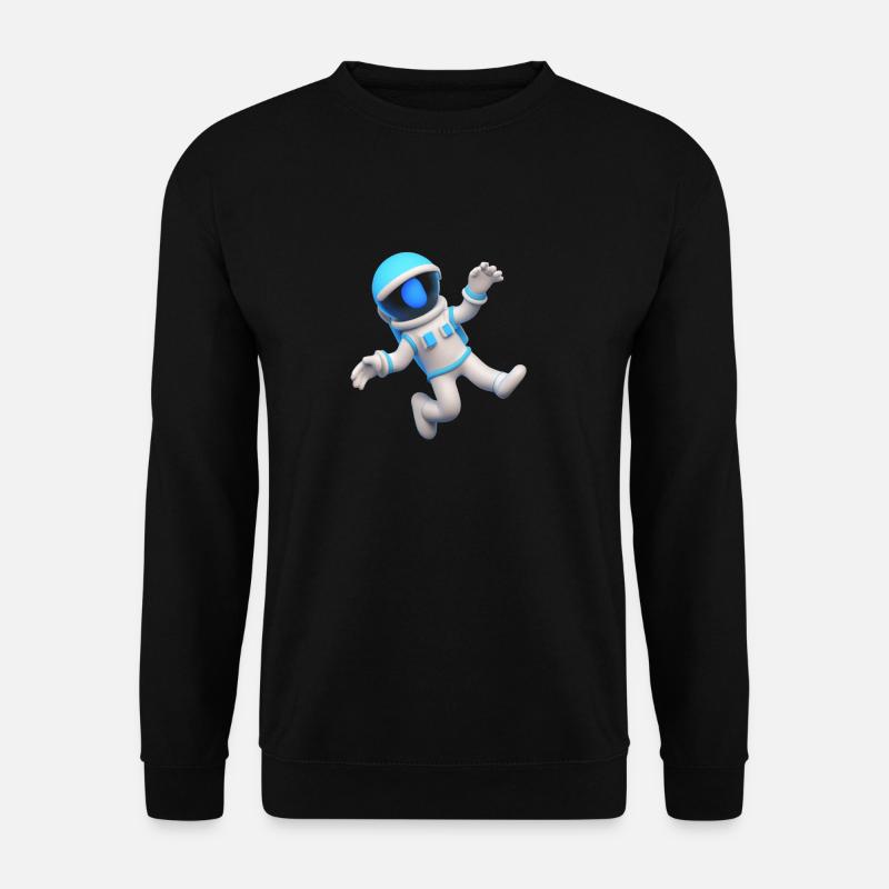 3D Astronaut - Unisex Pullover - Schwarz