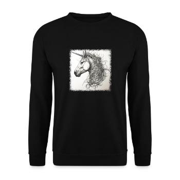 cool idée cadeau cadeau happy idée de cadeau - Sweat-shirt Unisexe - noir - Devant - Alina (178cm) & Michal (187cm)