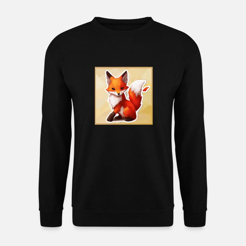 Majestätischer Fuchs - Unisex Pullover - Schwarz