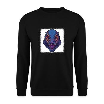 agriculture geek awesome joke animal funny sayings - Unisex Sweatshirt - black - Front - Alina (178cm) & Michal (187cm)