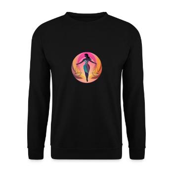 Égalité des femmes - Sweat-shirt Unisexe - noir - Devant - Alina (178cm) & Michal (187cm)