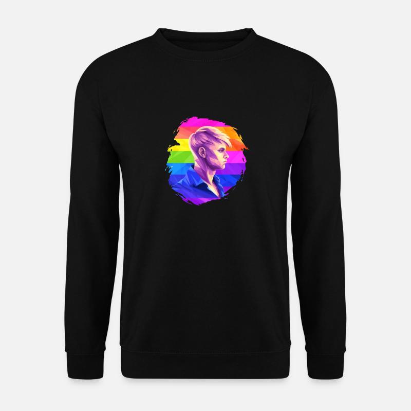 LGBTQAI+ Human / Mensch - Unisex Pullover - Schwarz
