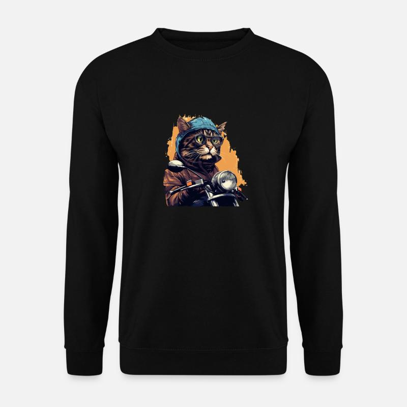 Cat-Rider - Unisex Pullover - Schwarz