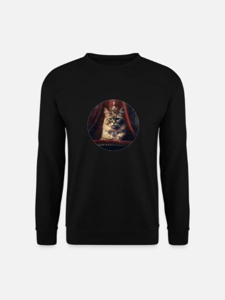 Royal Cat - Unisex Sweatshirt - black