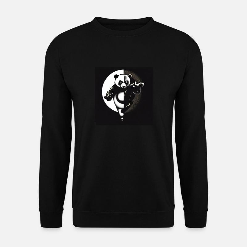 Kung Fu Ying Yang Panda - Unisex Pullover - Schwarz