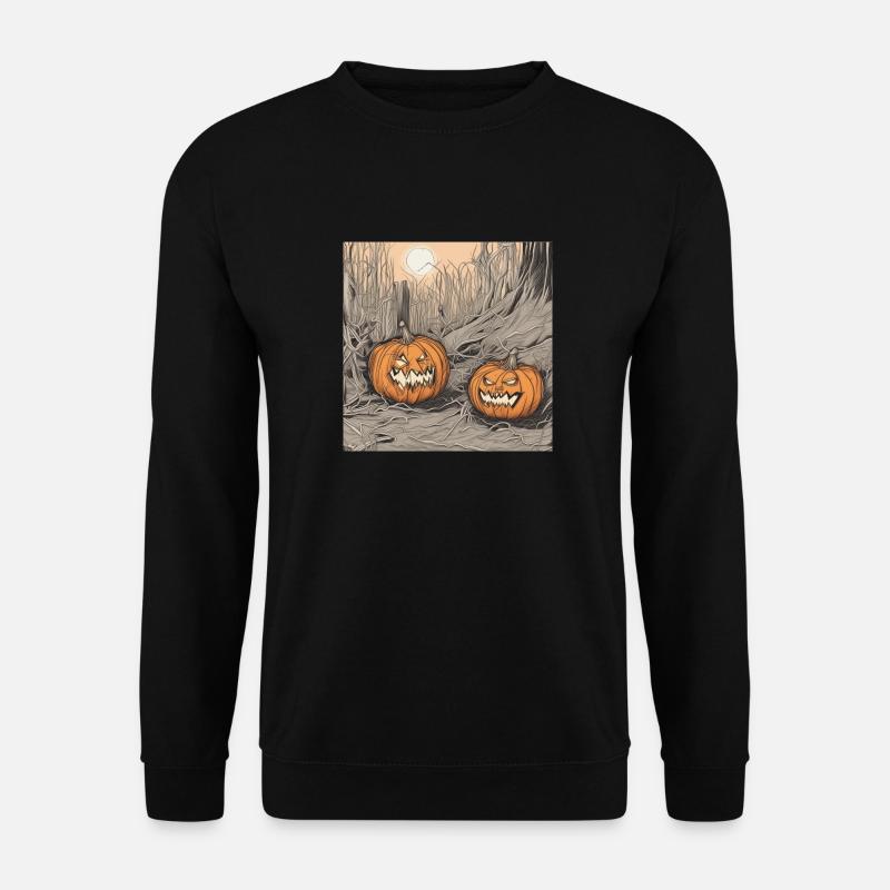 Helloween Kürbis - Unisex Pullover - Schwarz