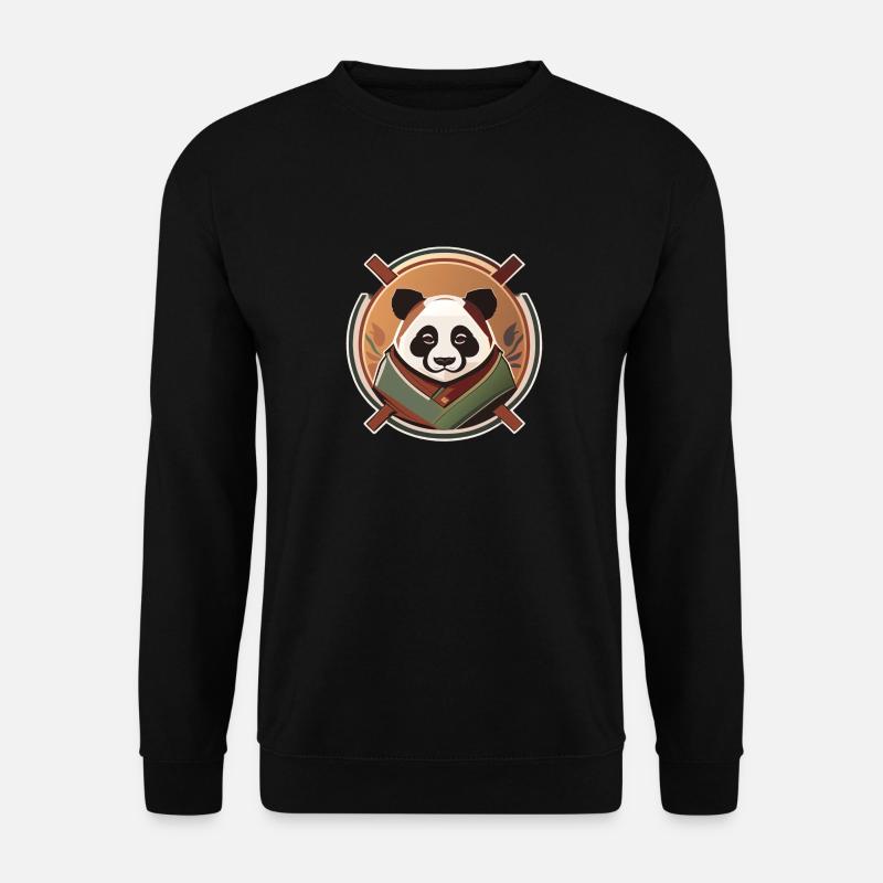 Panda - Unisex Pullover - Schwarz