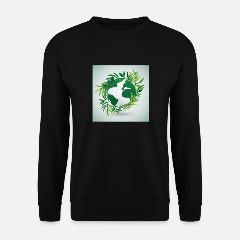 Nachhaltige Welt - Unisex Pullover - Schwarz