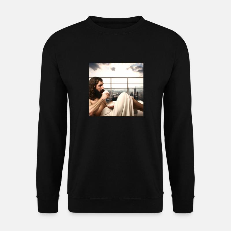 coffee in penthouse - Unisex Pullover - Schwarz