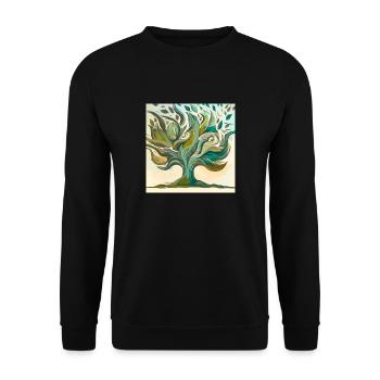 die natur weckt leben - Unisex Pullover - Schwarz - Vorne - Alina (178cm) & Michal (187cm)