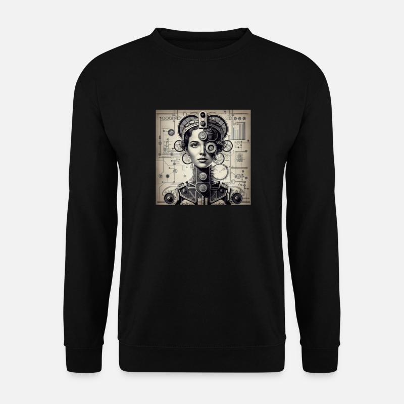 Briefmarke7 - Unisex Pullover - Schwarz