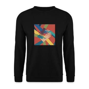 Equality - Unisex Pullover - Schwarz - Vorne - Alina (178cm) & Michal (187cm)