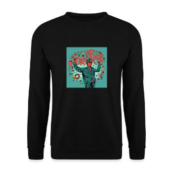 3D Dreams - Unisex Pullover - Schwarz - Vorne - Alina (178cm) & Michal (187cm)