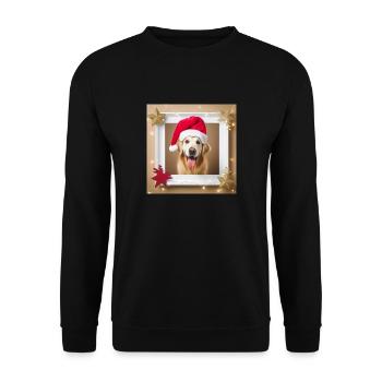 Goldie Christmas - Unisex Pullover - Schwarz - Vorne - Alina (178cm) & Michal (187cm)