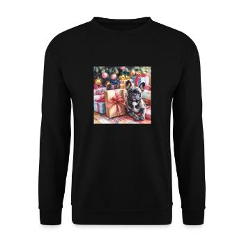 Tyran de Noël - Sweat-shirt Unisexe - noir - Devant - Alina (178cm) & Michal (187cm)