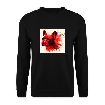 Amour d’intimidation - Sweat-shirt Unisexe - noir - Devant - Alina (178cm) & Michal (187cm)