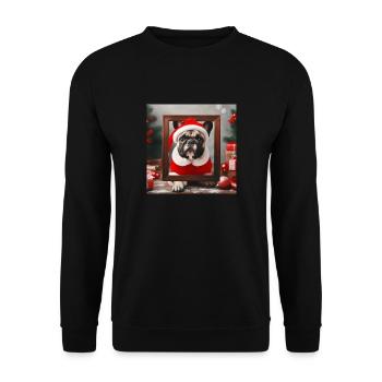 Bully Christmas - Unisex Pullover - Schwarz - Vorne - Alina (178cm) & Michal (187cm)