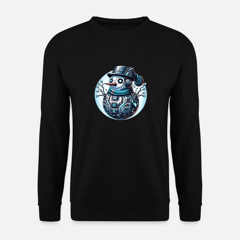 Cyberpunk Schneemann - Unisex Pullover - Schwarz