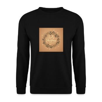 Marry Christmas - Unisex Sweatshirt - black - Front - Alina (178cm) & Michal (187cm)