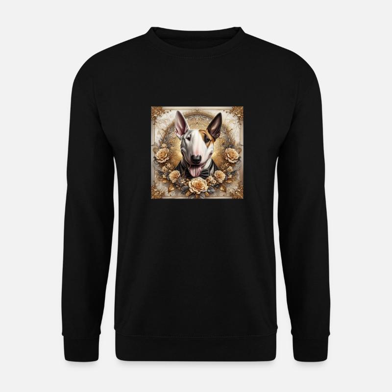 Bullterrier Art Deco Love - Unisex Pullover - Schwarz