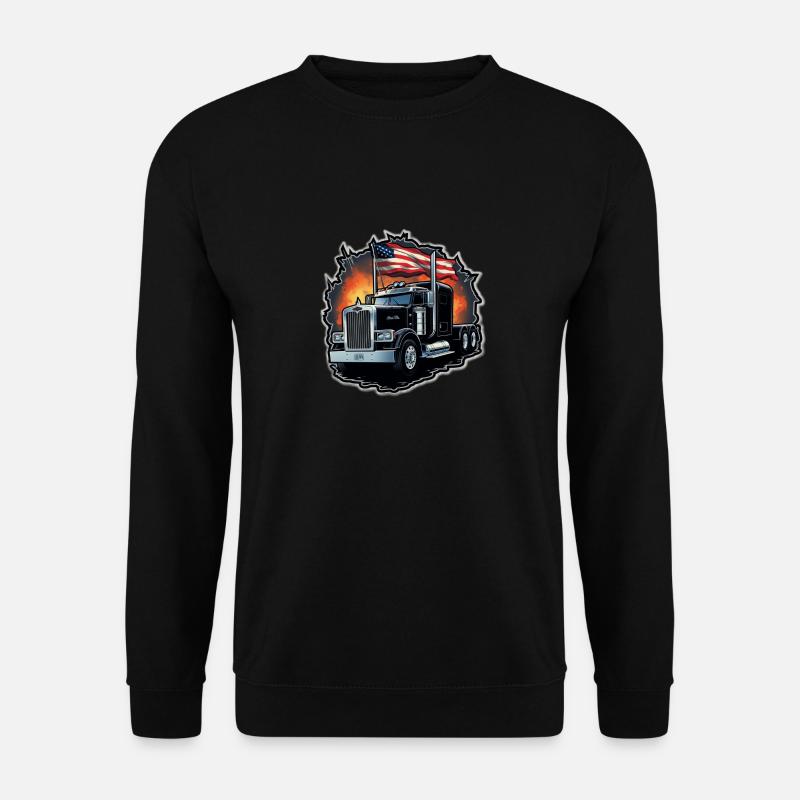 U.S. Peterbilt - Sweat-shirt Unisexe - noir