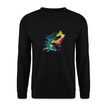 Regenbogen - Unisex Pullover - Schwarz - Vorne - Alina (178cm) & Michal (187cm)