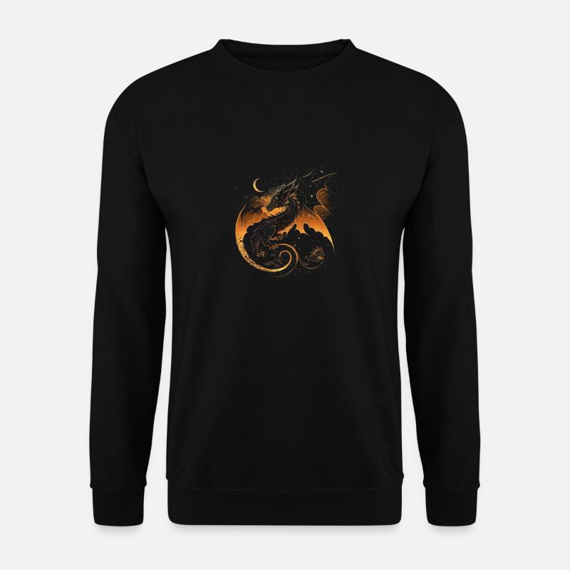 Drache - Unisex Pullover - Schwarz