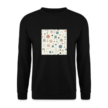 Zen Geometry - Unisex Pullover - Schwarz - Vorne - Alina (178cm) & Michal (187cm)