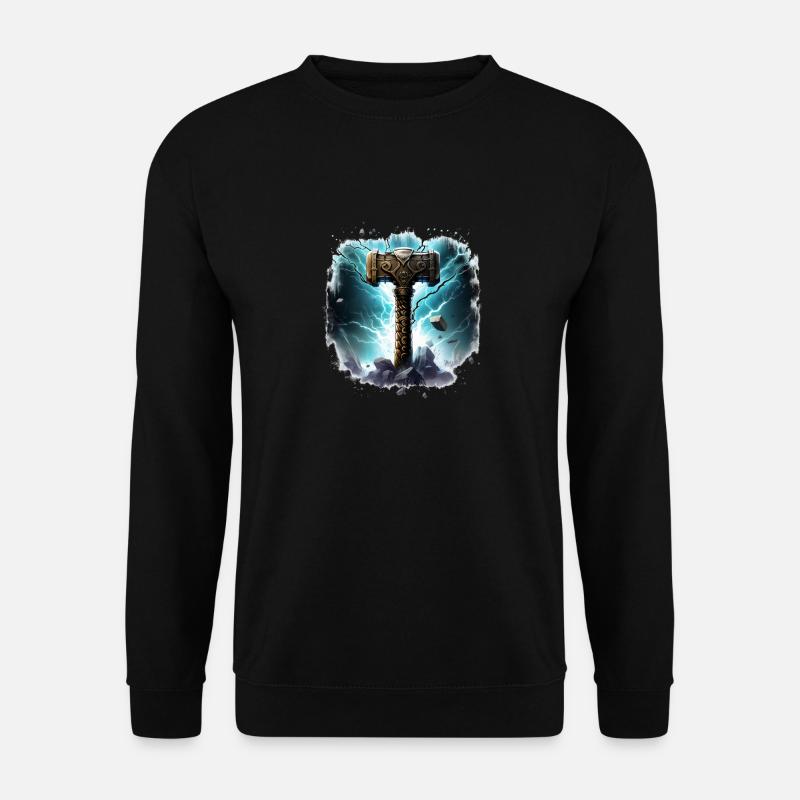 Marteau de Thor Myolnir - Sweat-shirt Unisexe - noir