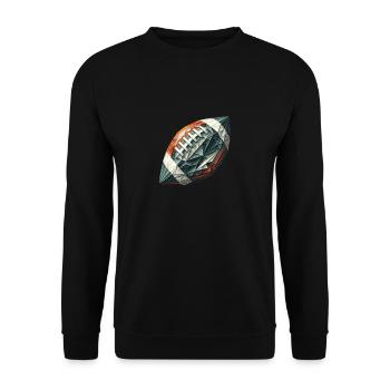 American Football - Unisex Pullover - Schwarz - Vorne - Alina (178cm) & Michal (187cm)