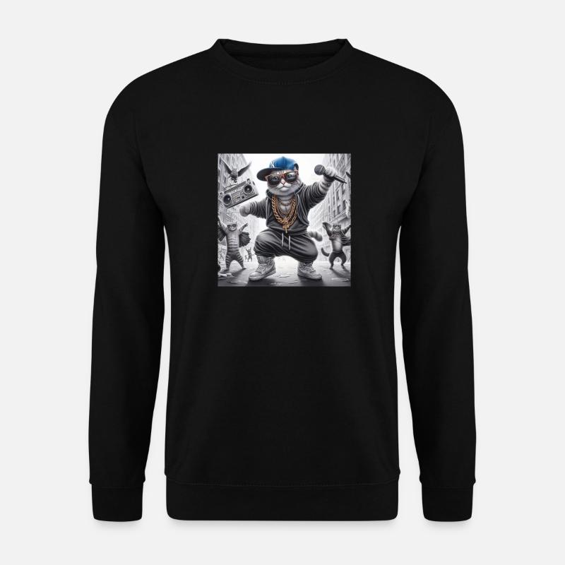 MC Meow - Unisex Pullover - Schwarz