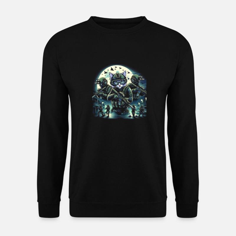 Spezielle Schnurren - Unisex Pullover - Schwarz