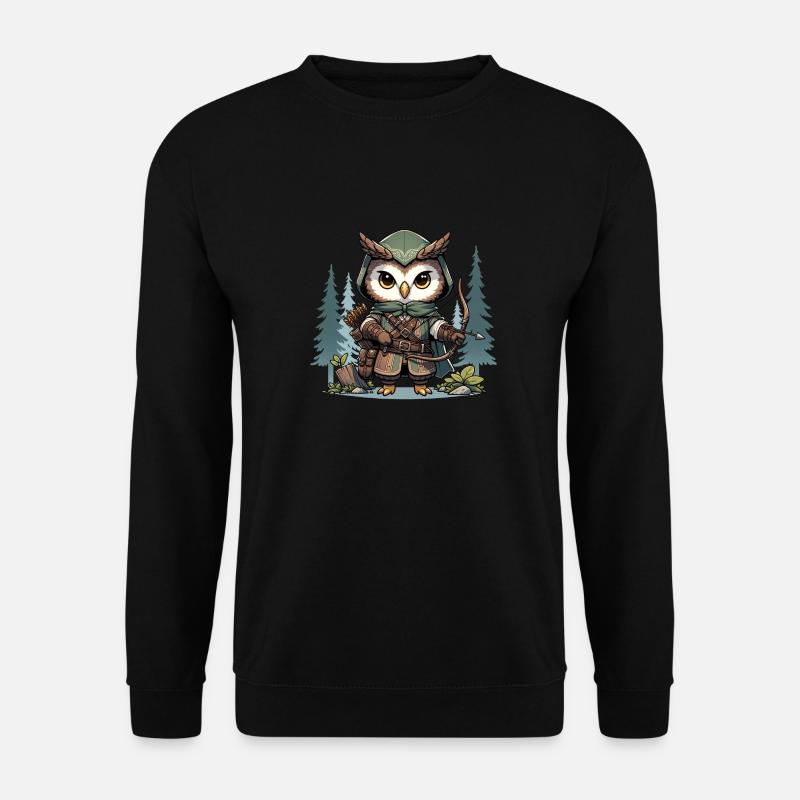 Owly Hoot - Unisex Pullover - Schwarz