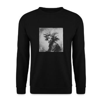 Bad hair day - Unisex Sweatshirt - black - Front - Alina (178cm) & Michal (187cm)