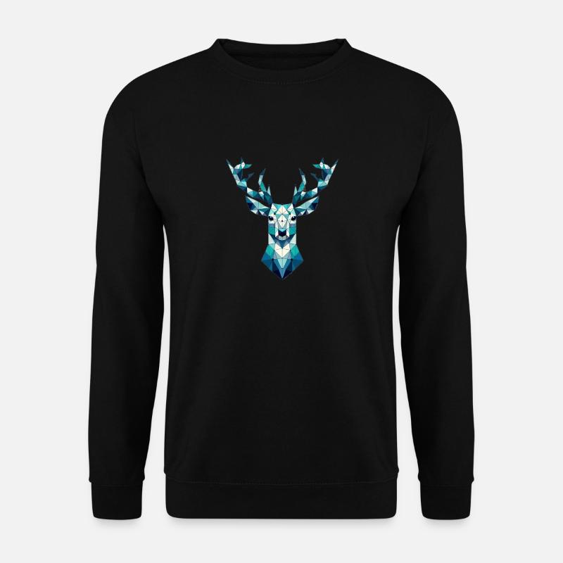 Hirsch - Unisex Pullover - Schwarz