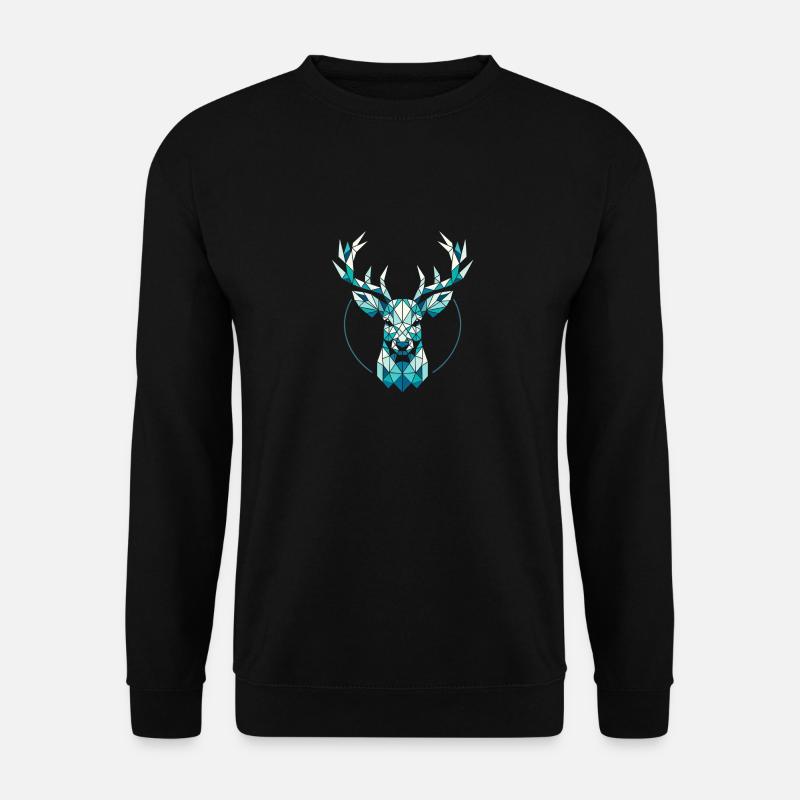 Hirsch - Unisex Pullover - Schwarz