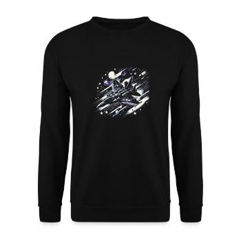 Stellar Combat Craft - Unisex Sweatshirt - black - Front - Alina (178cm) & Michal (187cm)