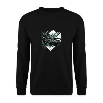 Dynamic Assault Barrage - Unisex Sweatshirt - black - Front - Alina (178cm) & Michal (187cm)