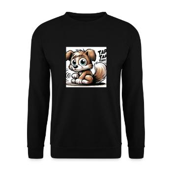 Tap Dance Whiskers - Unisex Pullover - Schwarz - Vorne - Alina (178cm) & Michal (187cm)